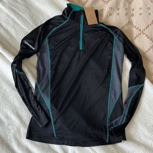 SUBARU women's ¼ quarter zip athletic fitness vented top with long sleeves